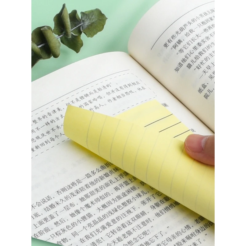 100/200 หน้าแนวนอน Sticky Notes กระดาษโน้ตบุ๊คขนาดใหญ่สํานักงานนักเรียน Sticky Notes Notebook Notes