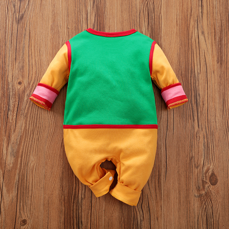Spring And Autumn Boys And Girls Cute Text Printed Cotton Comfortable Long Sleeve Baby Bodysuit