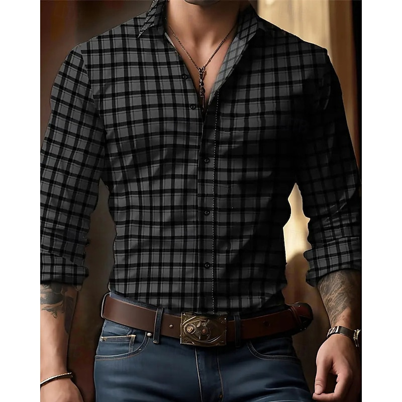 2025 メンズシャツカジュアルシャツディスコシャツパフォーマンス結婚式黒、白、バーガンディ、グリーン長袖ラペル服 XS-6XL