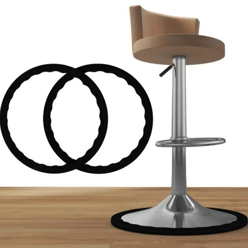 Rodada Anti-Slip Silicone Bar Stool Bottom Floor Protetores, cadeira anéis protetores, Footrest Pads, 14,5"