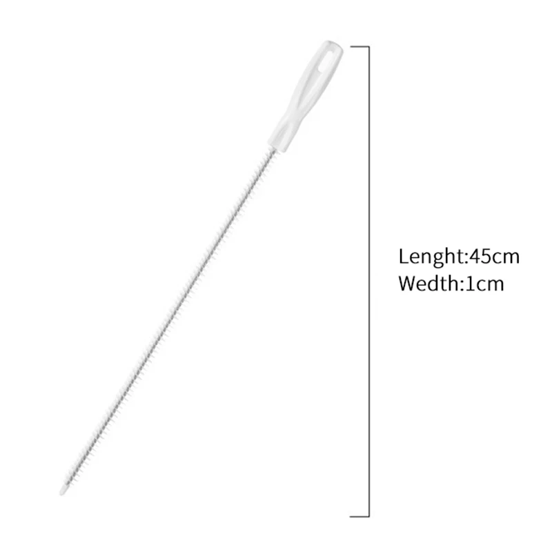Escova de dragagem de tubulação do banheiro esgoto cabelo remover pia escova de limpeza 45cm limpador de drenagem dobrável flexível ferramentas de limpeza