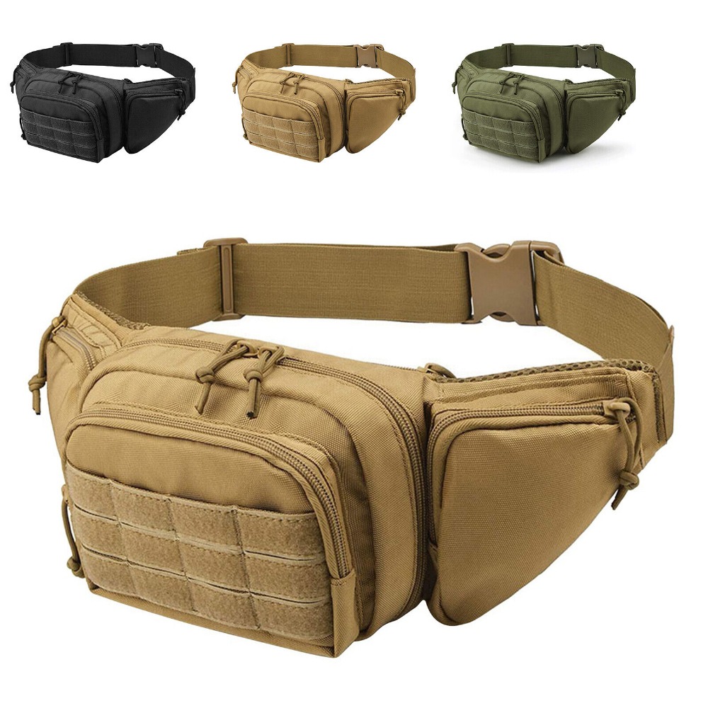 New Outdoor Multi functional Invisible Waist Attachment Bag for Men's Sports Storage Waist Bag Outdoor Tool Kit