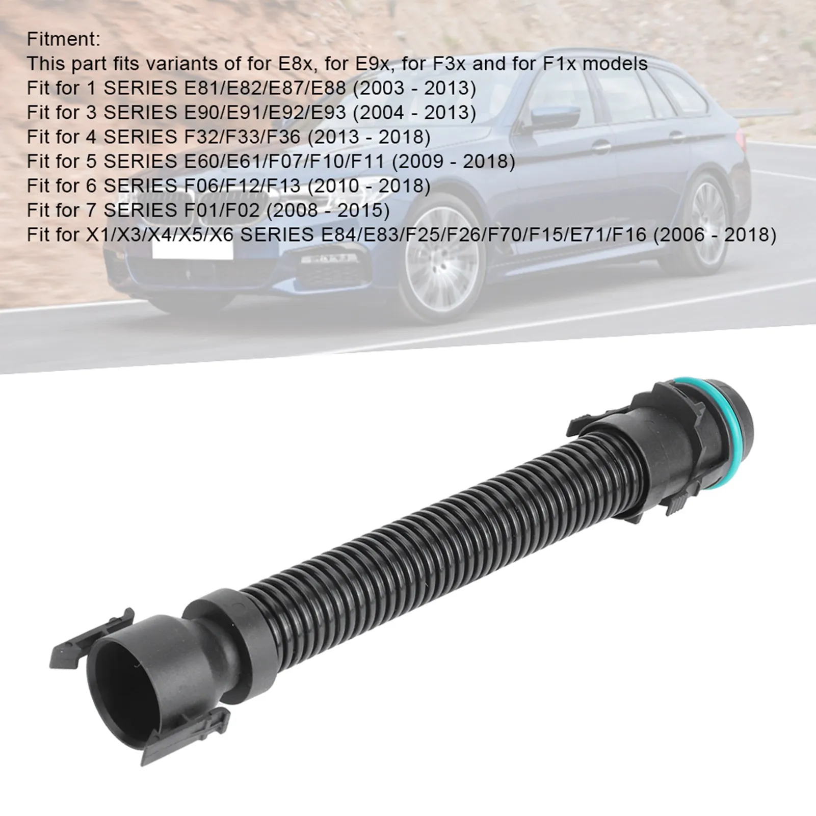 Turbo Air Filter Pipe Turbo Hose 13717803842 Fit for 1 3 4 5 6 7 X1 X3 X4 X5 X6 Series