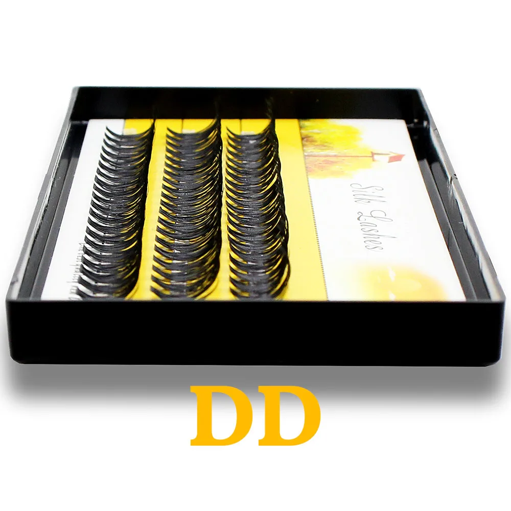 Siêu Dày Phượng Hoàng Đuôi Cụm Lông Mi Nối Dài 20D/30D Lụa Cá Nhân Tự Nhiên 60 Chùm Chồn Hàng Mi Mềm Cilos 3D tập