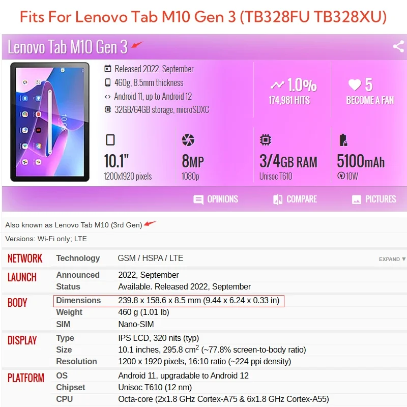 Para Lenovo Tab M10 3. a generación 10,1 Funda TB328FU TB328XU soporte trasero de silicona suave Funda para Tab M10 Gen 3 Gen3 10,1 Funda para tableta Capa
