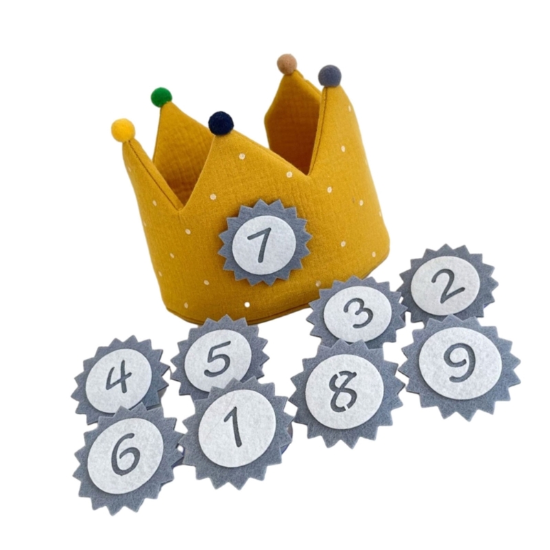 Accesorios fotografía para niños, conjunto algodón con decoración cumpleaños número