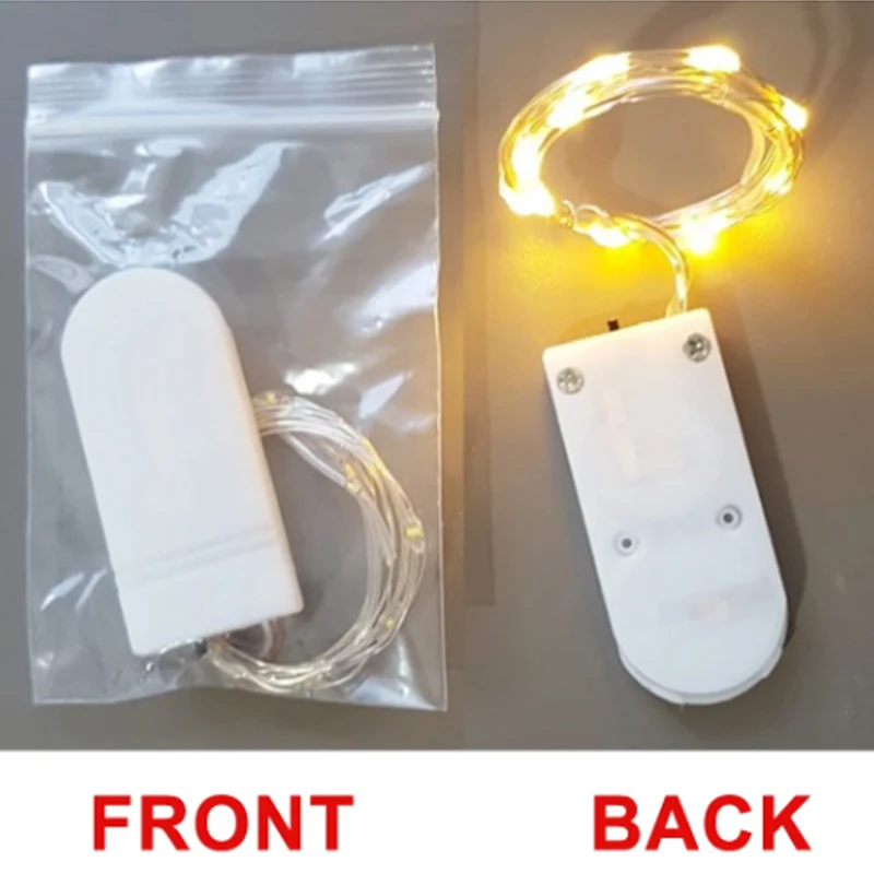 ไฟนางฟ้าทองแดงลวดไฟ LED String คริสต์มาส Garland ในร่มห้องนอนหน้าแรกงานแต่งงานตกแต่งปีใหม่ USB แบตเตอรี่ขับเคลื่อน