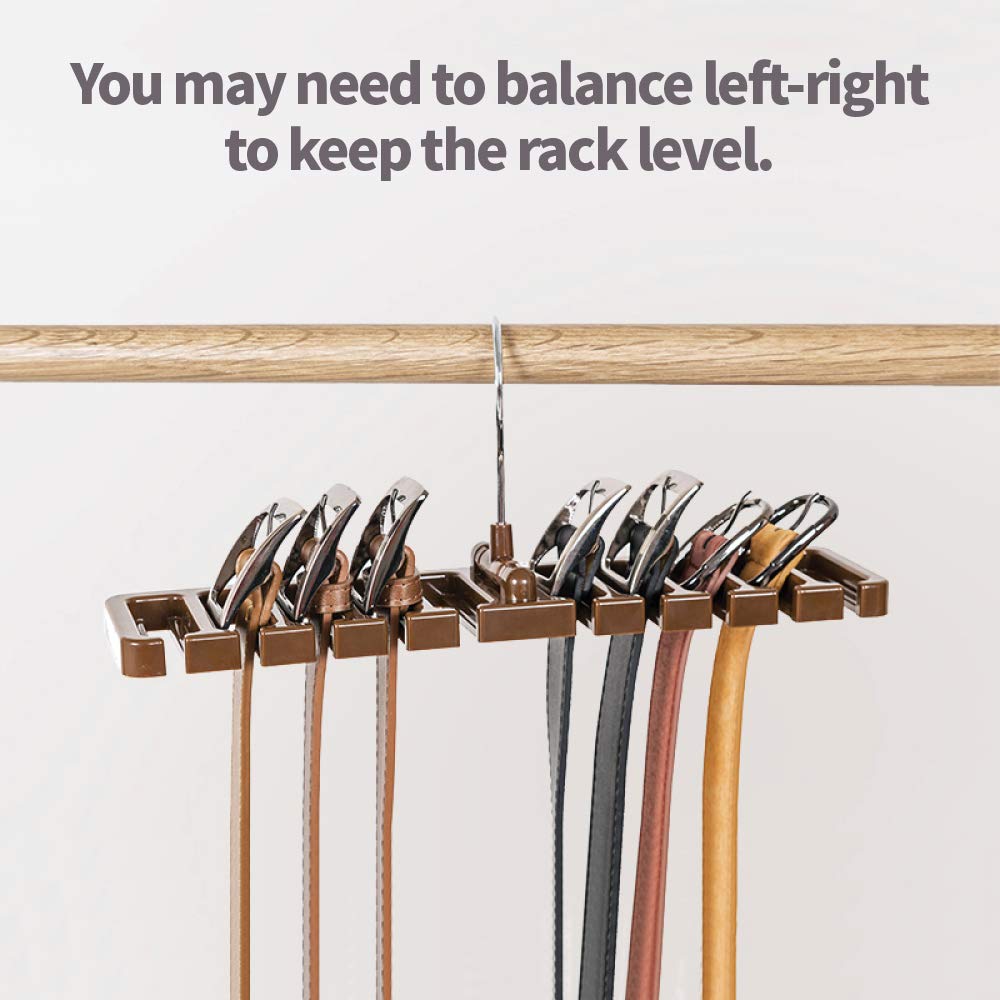Rack per cinture, Organizer per riporre oggetti, appendiabiti, supporto per armadio, appendiabiti robusti per uomo donna