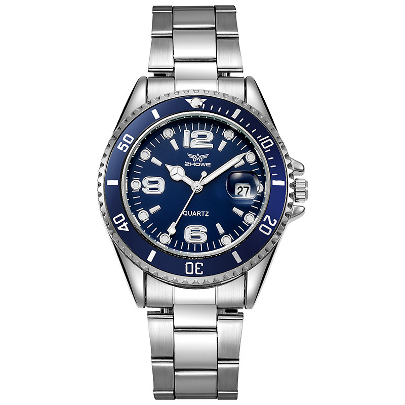 Nova moda de aço inoxidável masculino relógios de pulso quartzo ouro tira marca luxo qualidade superior relógio quartzo relogio (sem caixa)