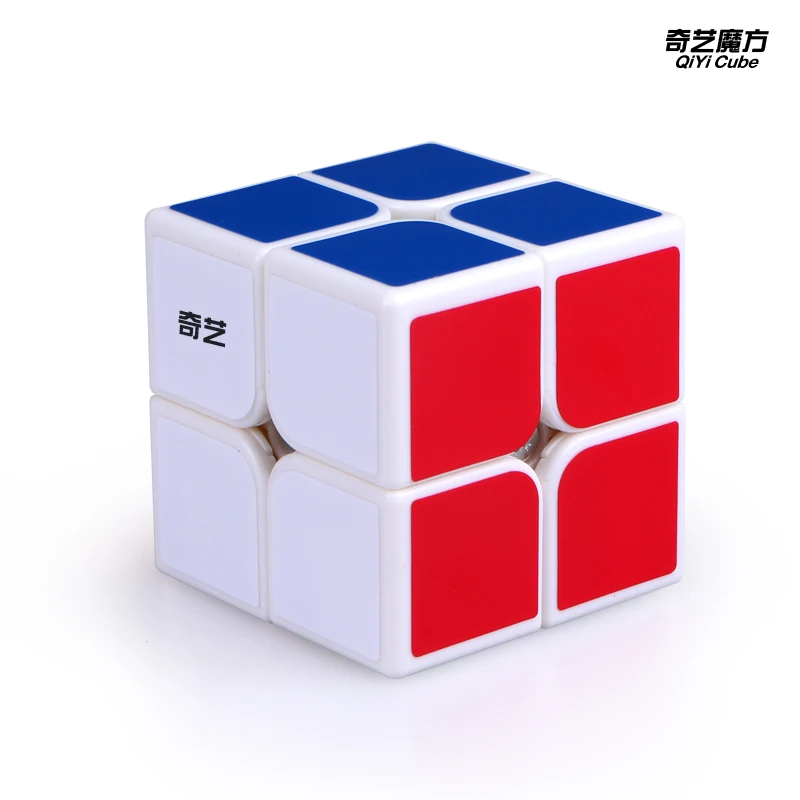 [ECube] QiYi QiDi 2x2 ProfessionalSpeed Cube Iniciante Brinquedos Educativos Quebra-cabeça Cubo Mágico Adesivos Adesivo Bebê Crianças Brinquedos