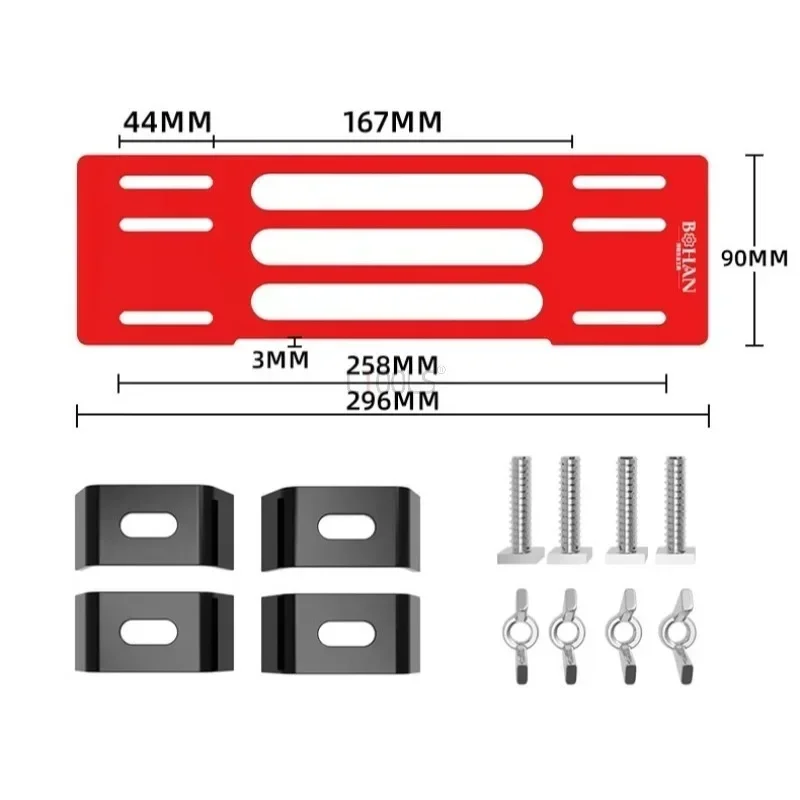Universal Base Plate for Electric Circular Saw Woodworking Quick Positioning Guide Bracket Adjustable Cutting Guide Bottom Plate