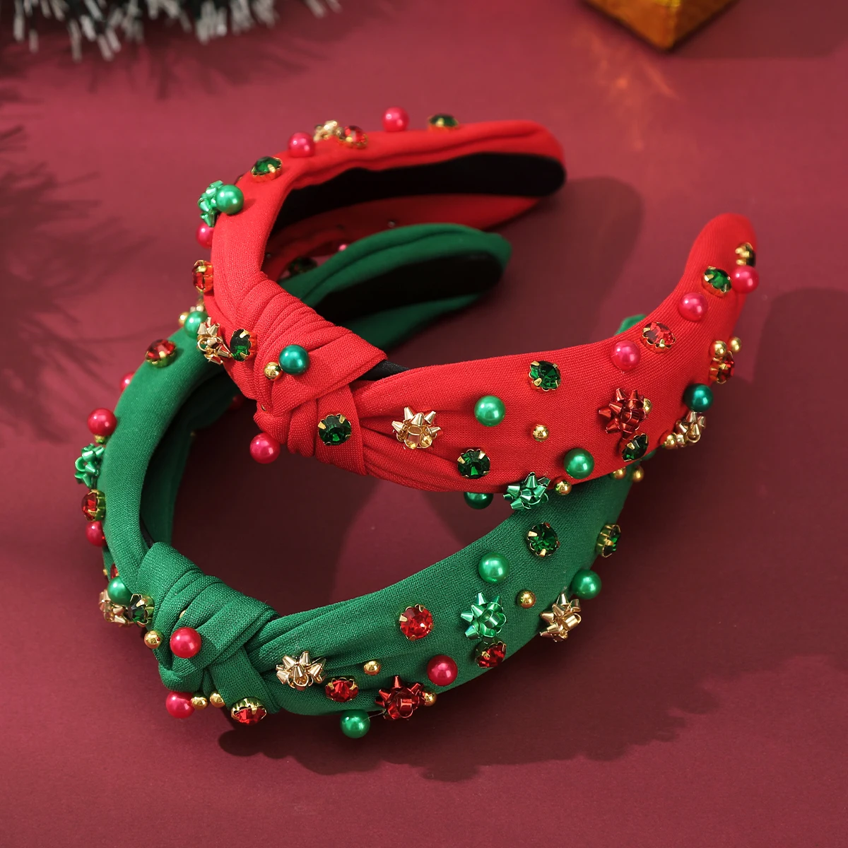 Diademas de lujo Vintage para mujer, diadema barroca con perlas y diamantes de imitación, accesorios para el cabello para fiesta de Navidad y Halloween