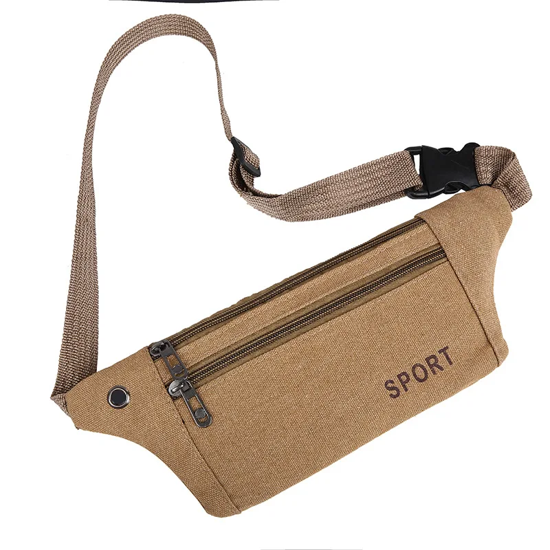 Sport Taille Packs Casual Leinwand Versteckte Anti-diebstahl Brust Taschen Körper Laufschuhe für Männer Frauen Tourist Zyklus Crossbody-tasche tasche