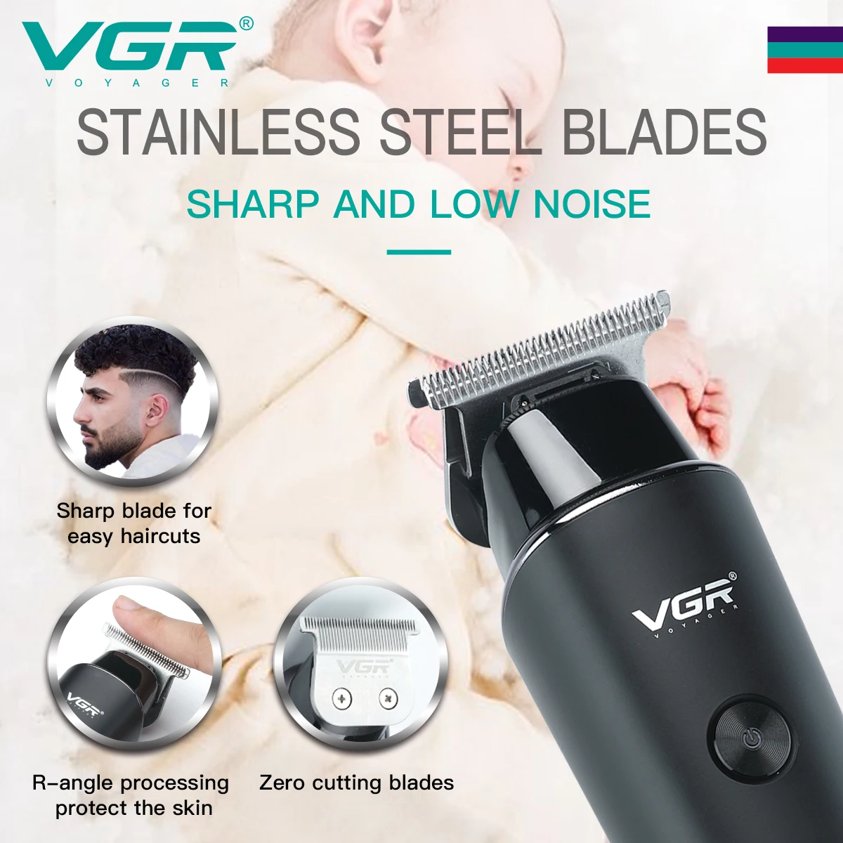 Tagliacapelli VGR tagliacapelli elettrico professionale tagliacapelli Cordless Display LED ricaricabile V 937