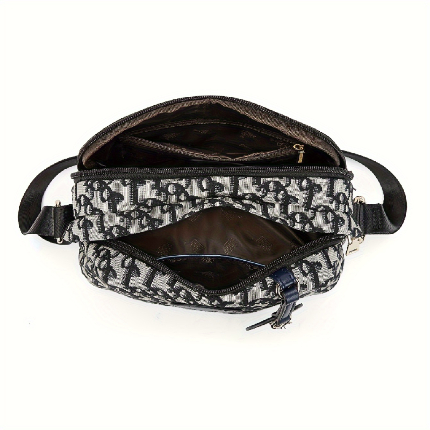 Bolsa crossbody de tecido inspirada em designer, bolsa de ombro leve casual, mini bolsa de peito retrô para mulheres