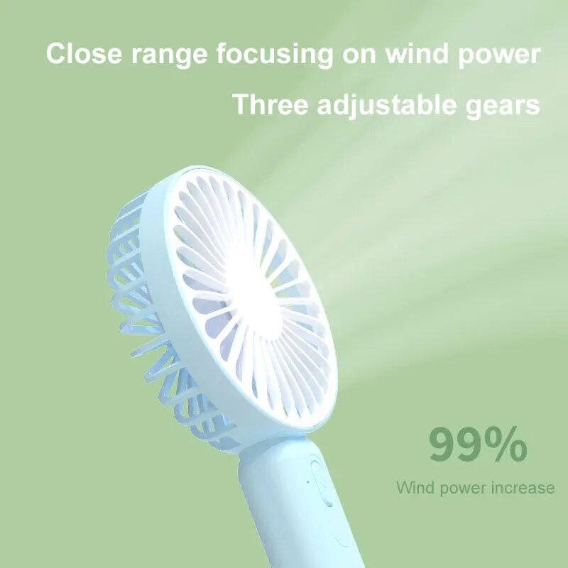 1pc Neue Tragbare Fan Büro Desktop Multifunktionale Klapp Kopf Kleine Elektrische Fan USB Mini Tragbare Hohe Wind Tasche Fan