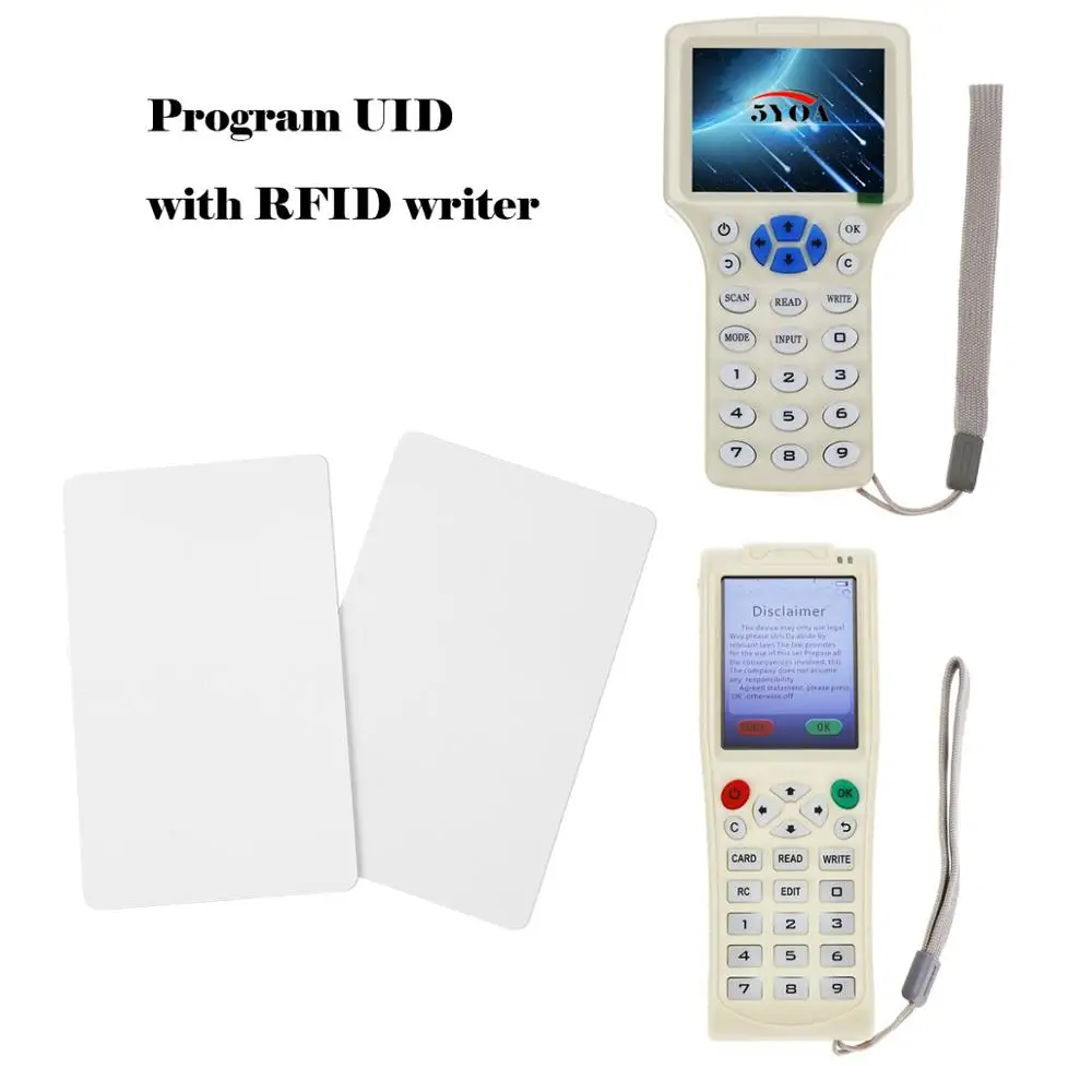 5YOA 5/10szt Rfid Smart Uid Chip White Card Ic 0 Sector Changeable 13.56mhz Badge Nfc Copy Clone 1k S50 Token Read And Write