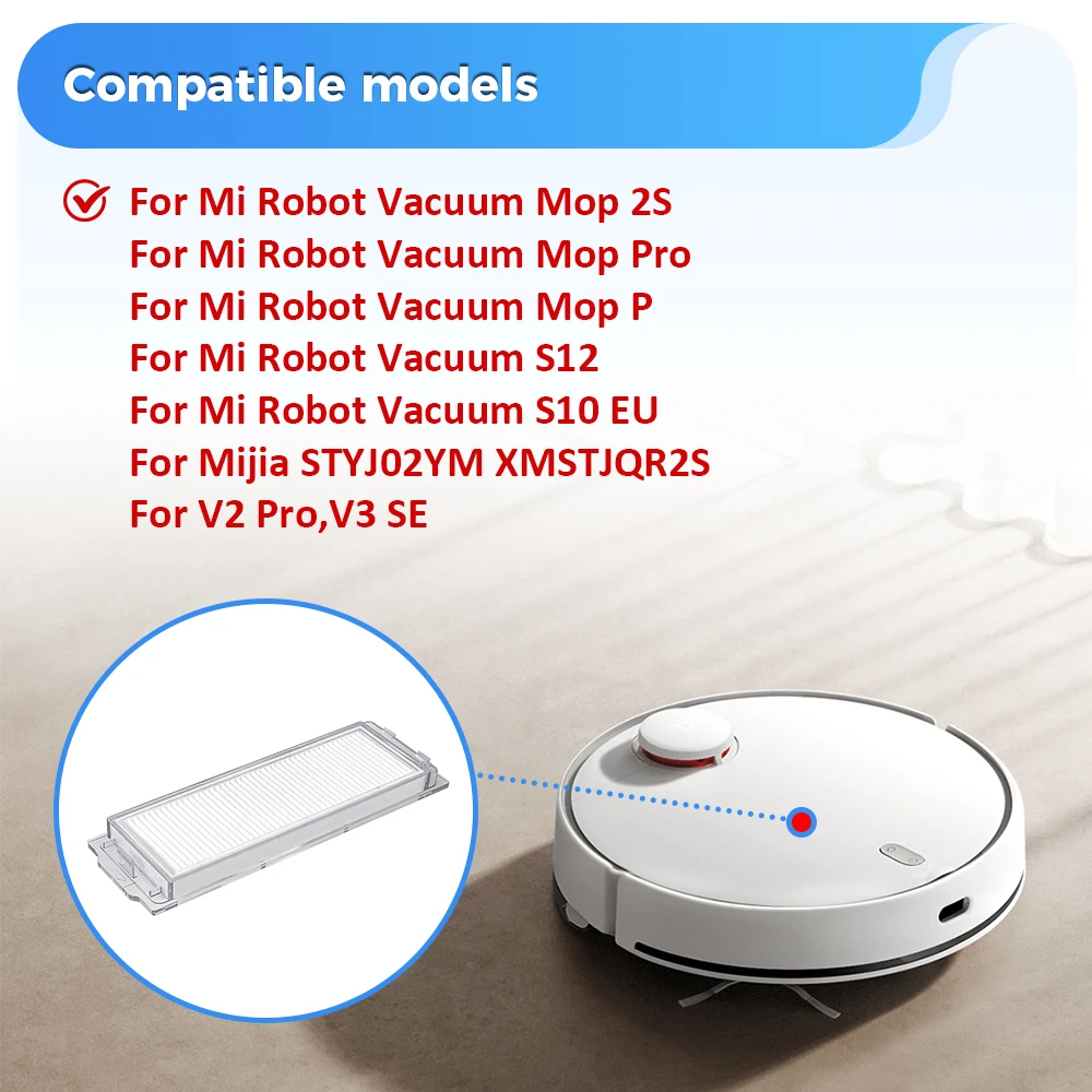 Hepa-Filter Für Xiaomi S10 Mijia 3C /Mop P/Mop 2S /Pro STYTJ02YM / XMSTJQR2S/Viomi V2 PRO/V3/SE Roboter Reiniger Zubehör