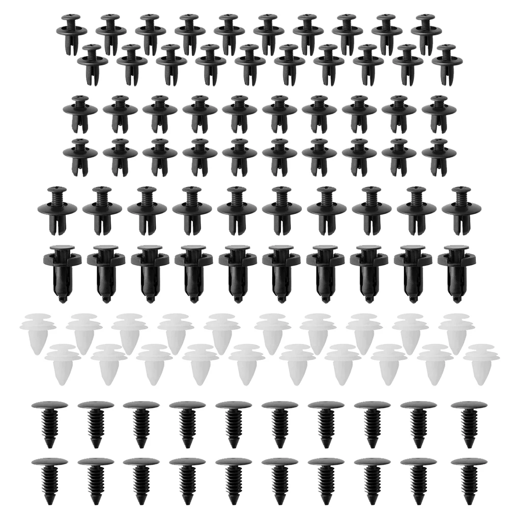 Sujetadores de parachoques de coche, remache mixto de 100 piezas para Renault Clio 3, Megane 2, Scenic 2, Kangoo