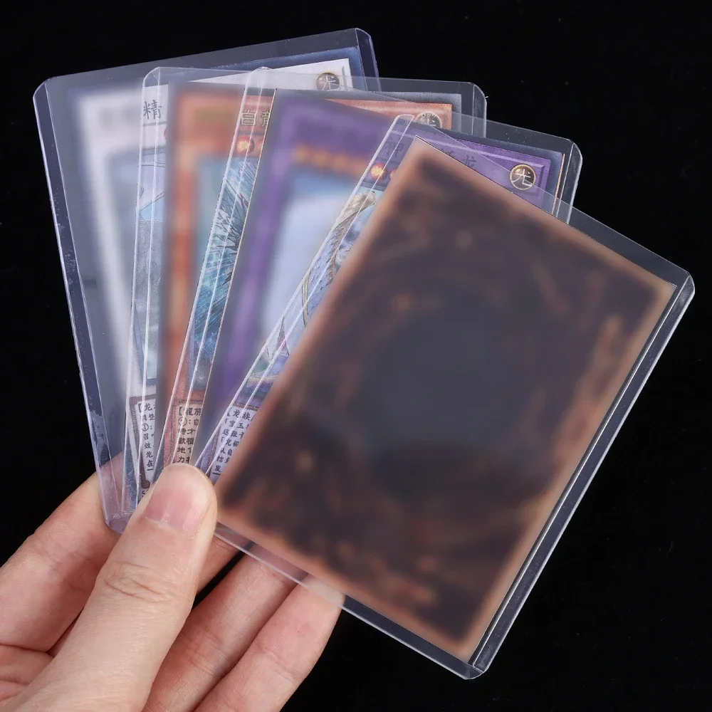 Paquete de 25/20/1 fundas transparentes para tarjetas 35PT, funda de soporte para tarjetas de juego de plástico duro de PVC para tarjetas coleccionables