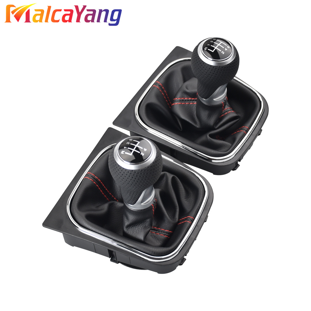 Car Gear Shift Knob Lever Pen 5 6 Speed Boot Cover Gaitor For VW Volkswagen Golf 5/6 MK5/6 Scirocco(2009) Octavia