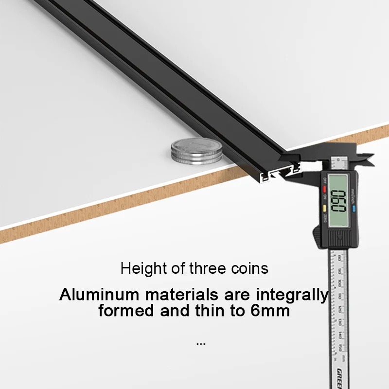 ST1 Dòng Ultra Thin Nhôm Từ Ánh Sáng Theo Dõi 6Mm Không Có Di Động Yêu Cầu Độ Cứng Cao Hiện Đại Cực Kỳ Đơn Giản Linh Hoạt Lịch Thi Đấu