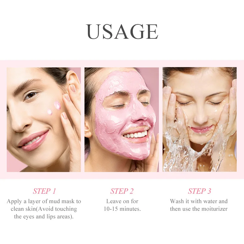 LAIKOU 5 Chiếc Mặt Nạ Bùn Mặt Nạ Đất Sét Sakura Matcha Cà Tím Tinh Đậu Xanh Kiểm Soát Dầu Làm Sạch Sâu Làm Trắng chăm Sóc Da Mặt