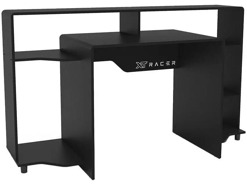 Mesa Gamer XT Racer Control Preta e Branca 5 Nichos