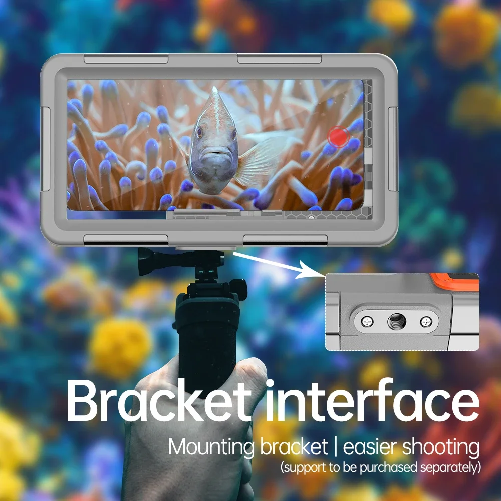 Recién actualizado IP68 estándar 15M/50 pies buceo/fotografía de natación buceo profesional funda de teléfono impermeable accesorios de playa