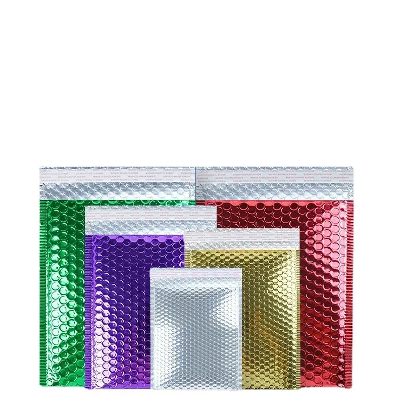 10pcs 15*13CM Aluminized Film Foam Envelope Bags Self Seal Mailers Padded Shipping Envelopes with Shipping Packages Bag