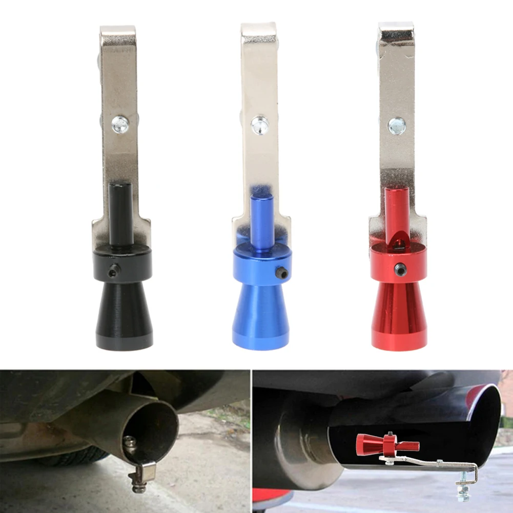 Practical Sound Simulator Portable Car Turbo Whistle Exhaust Pipe Whistle Muffler Blow Off Car Automobile Accessories