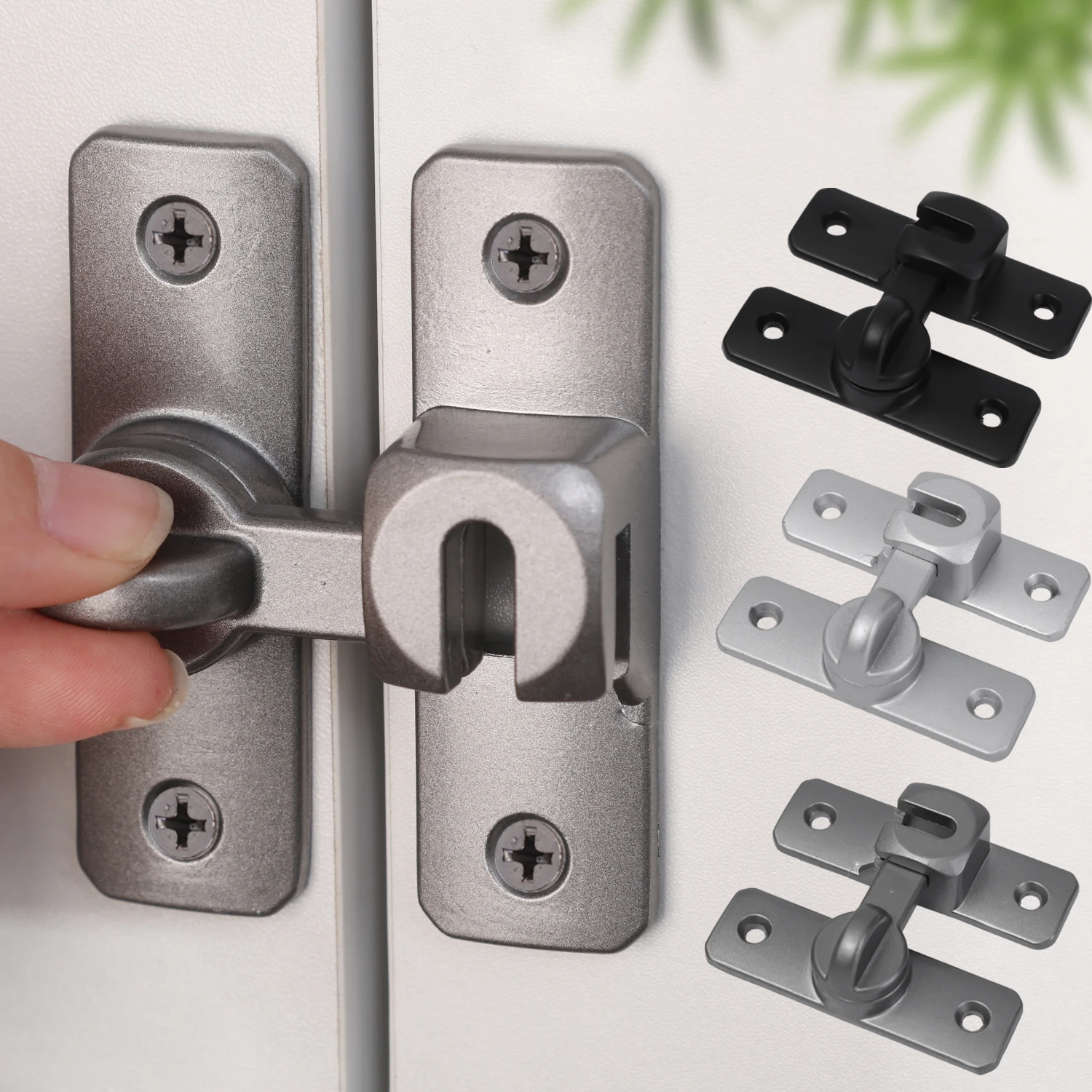 90 Degree Window Drawers Cabinet Locks Stainless Steel Hook Latch Barn Door Latch Bolt Hooks Sliding Gate Buckles Hardware