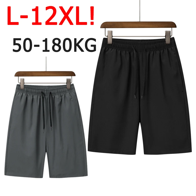 Pantaloncini da uomo Plus Size 50-180kg 10XL 11XL 12XL Pantaloni corti comfort traspirante Pantaloni estivi maschili oversize Abbigliamento uomo di grandi dimensioni