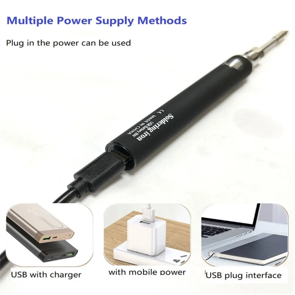 Wireless Charging Electric Soldering Iron Solder Iron USB 5V8W Fast Charging lithium battery Portable Repair Welding Tools