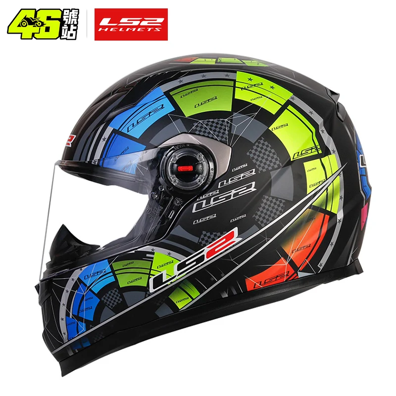 LS2 フルフェイス Capacete Masculino ls2 FF358 モトクロスレーシング男性女性キャスコモトカスクポンプなし ECE 承認品質