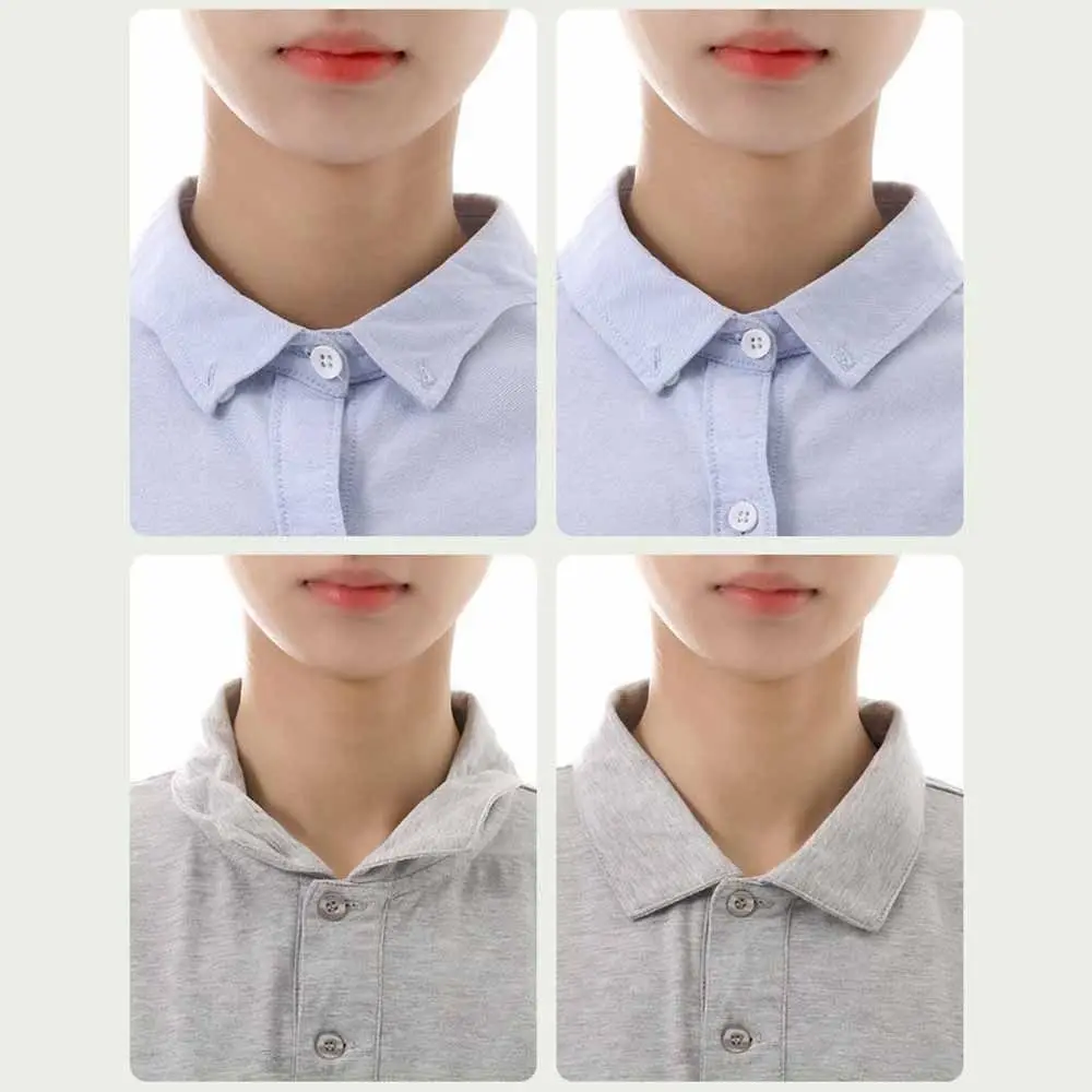 10pcs Disposable เสื้อคอสนับสนุน Shaping สติกเกอร์ COLLAR Stays COLLAR Shaper FIXED Pads สติกเกอร์ Anti-ROLL