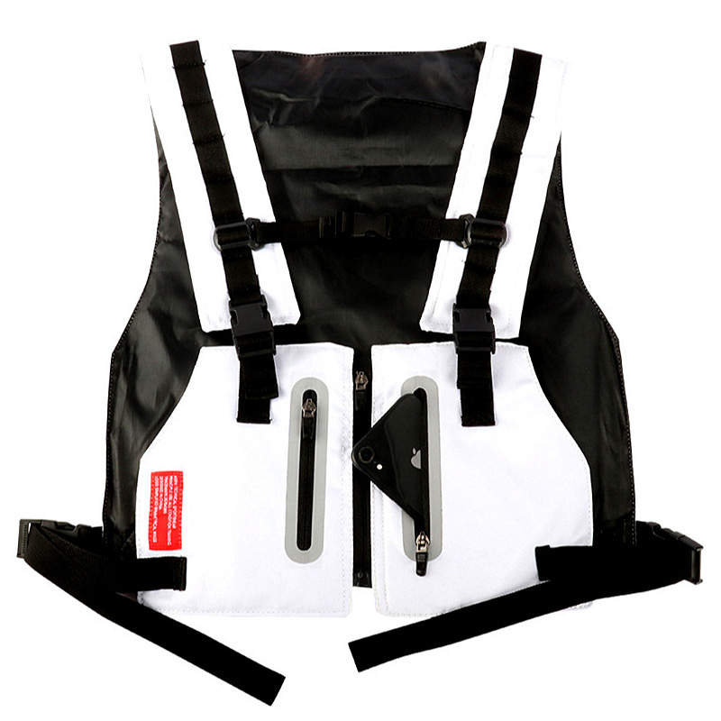 Männer Brust Taschen Freien Tactical Weste Reflektierende Wasserdichte Handy Tasche Mann Taille Packen Multi-tasche Sicherheit Anti-diebstahl