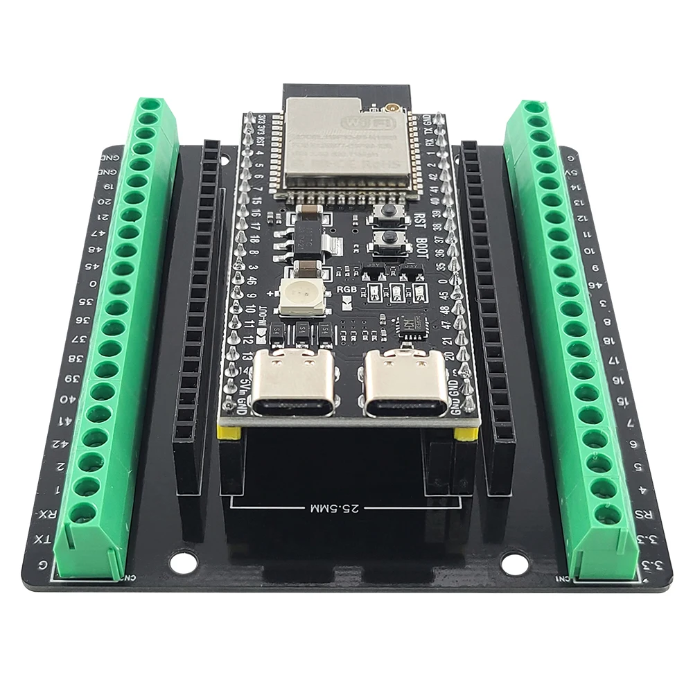 Плата разработки ESP32 S3 с комплектом адаптеров расширения Модуль 2,4G Wi-Fi BT MCU ESP32-S3WROOM1 N16R8 44Pin Type-C ESP32-S3