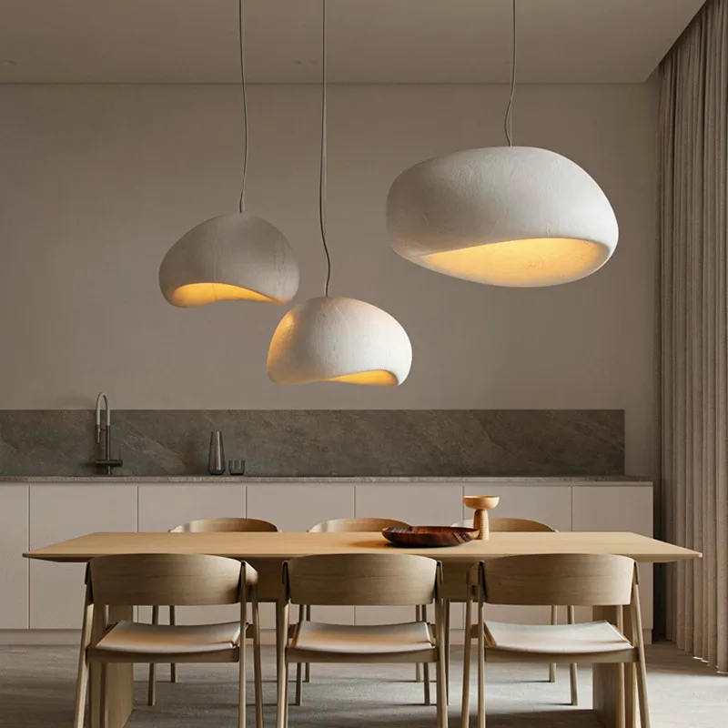 Nhà Hàng Ăn Đảo LED Đèn Chùm Hiện Đại Cà Phê Thanh Nghiên Cứu Phòng Ngủ Chiếu Sáng Wabi Sabi Cá Tính Trong Nhà Trang Trí Mặt Dây Chuyền Bóng Đèn