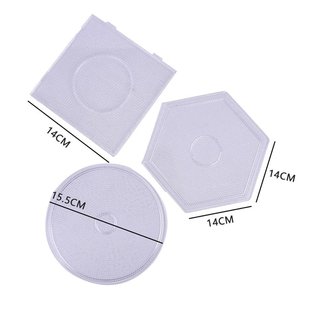 Hama Beads Template 2.6mm Perler Pixel Art Jigsaw Puzzle Beads Tool Figure Material Board Transparent Puzzle Template