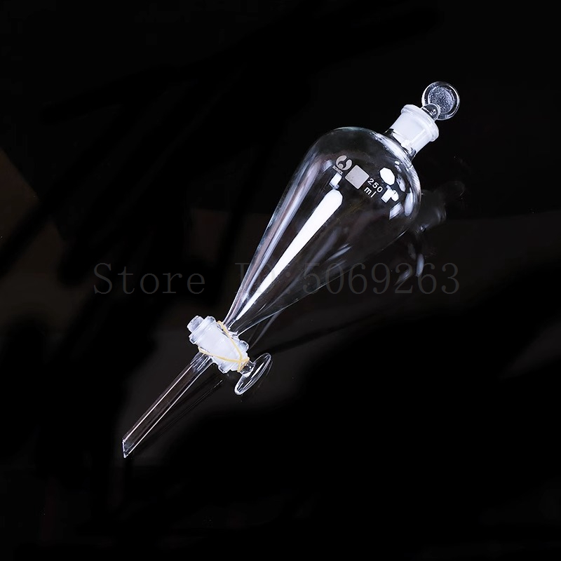 Embudo separador de vidrio en forma de pera de 60ml-1000ml separarse separarse utilizado para eurificar experimento químico de aceites esenciales