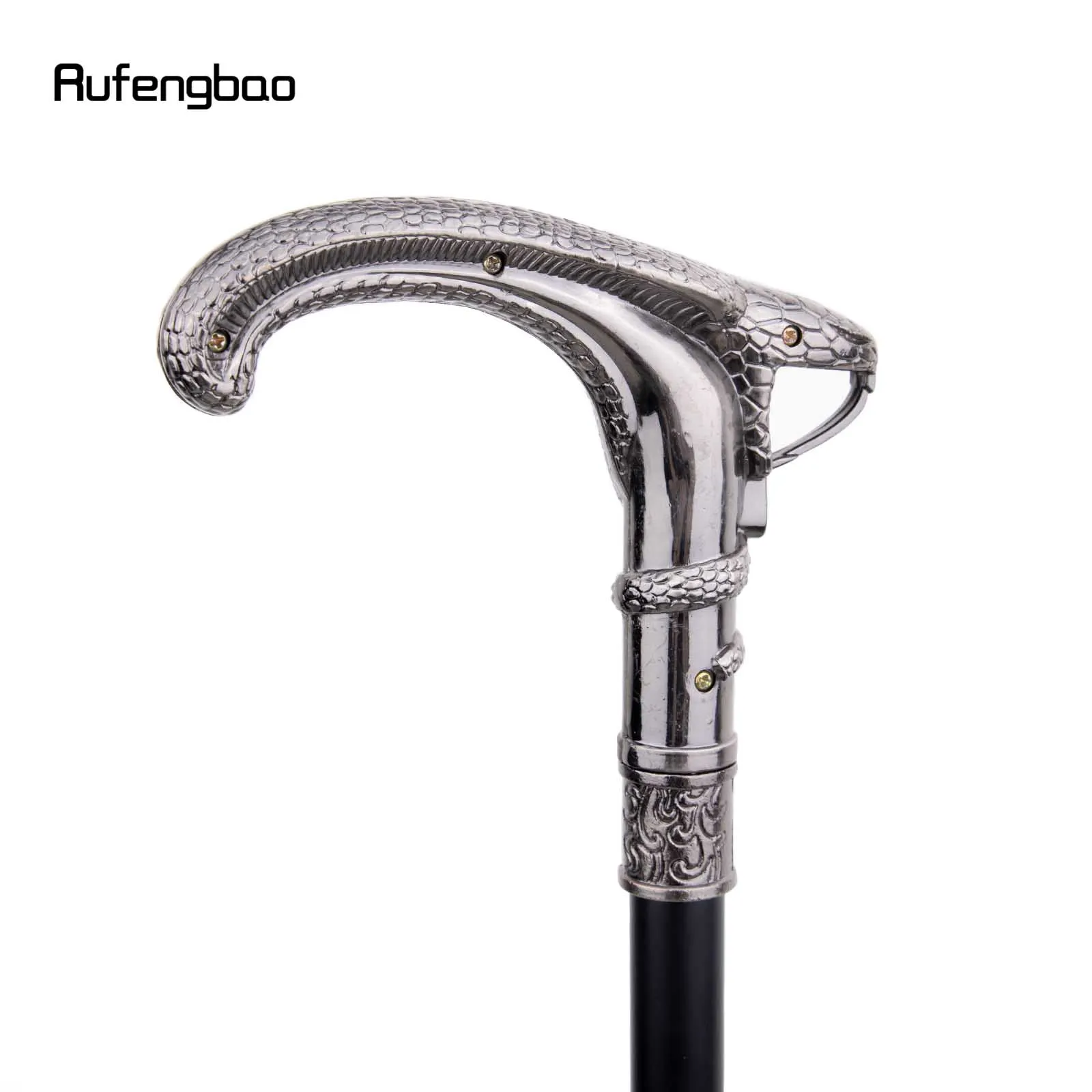 งูม้วนเดิน Stick ที่ซ่อนอยู่แผ่น Self Defense แฟชั่น Cane แผ่นฮาโลวีนคอสเพลย์ Crosier แวมไพร์ Stick 93ซม.