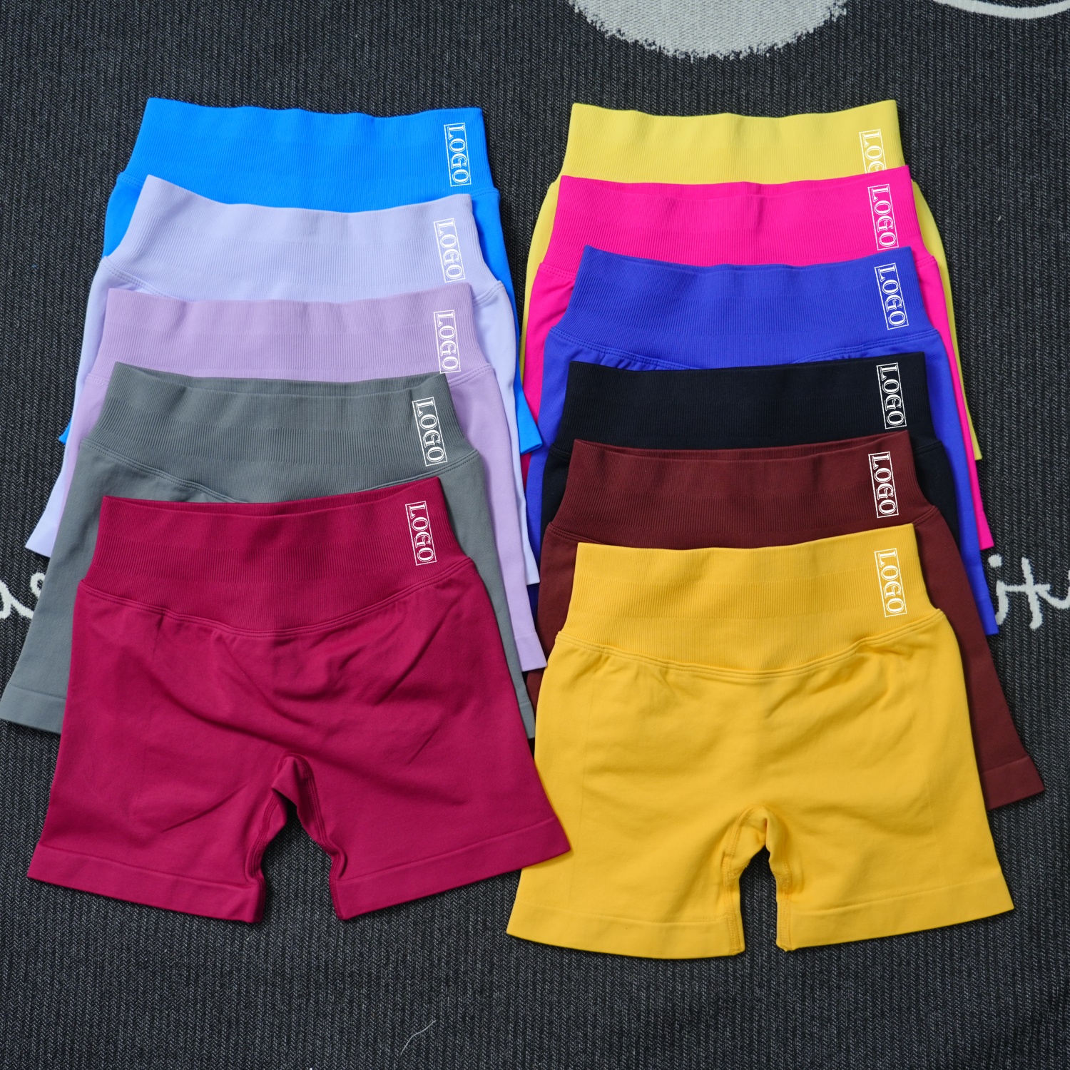 DF Dynamic Shorts 4,5" Naadloze yogashort voor dames Hoge taille Butt Lifting Ademend Workout Gym Hardlopen Comfort