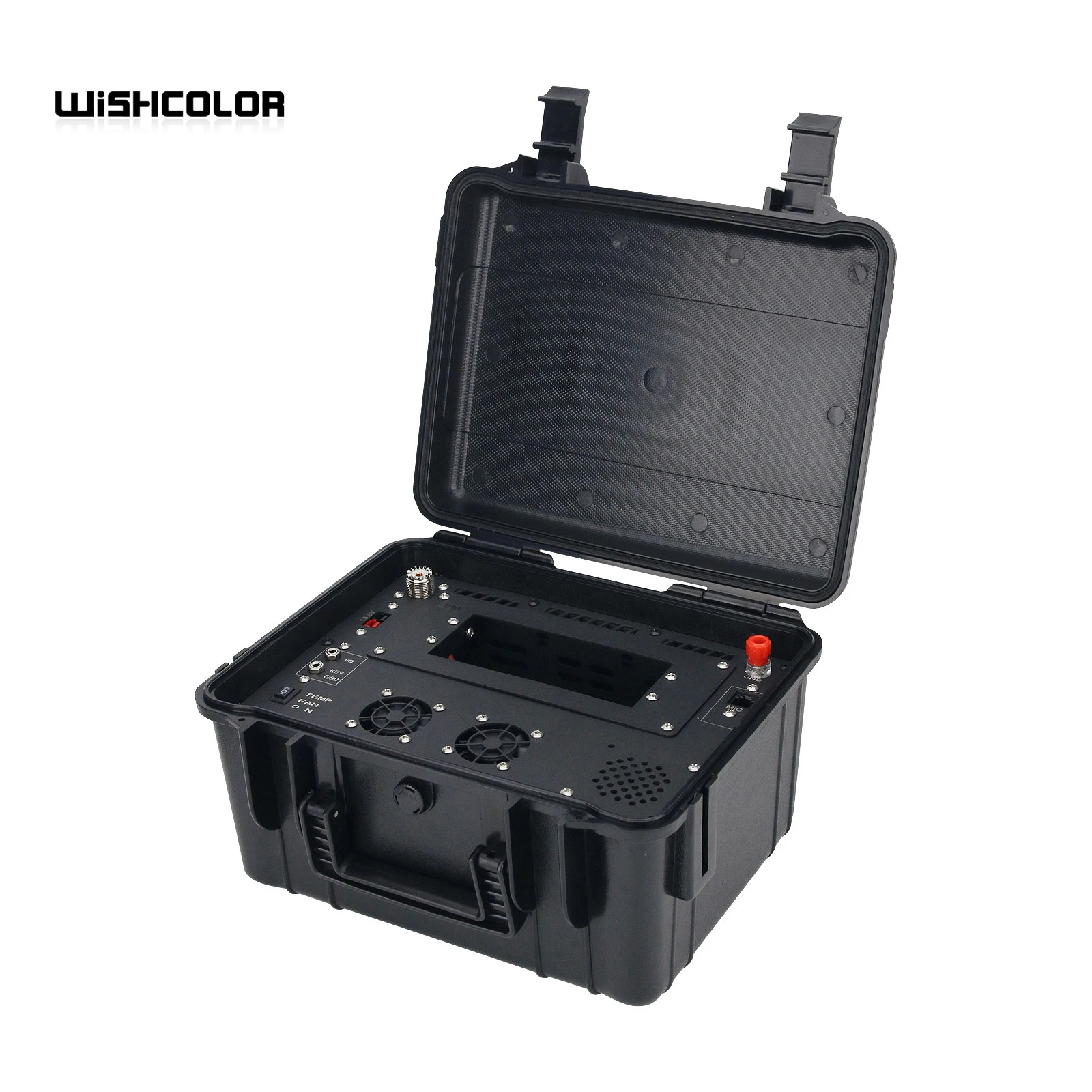 Hamgeek Wasserdichte Sicherheits-Aufbewahrungsbox für den Außenbereich, tragbare Transceiver-Box für Xiegu G90 TFM-300DR/6000R