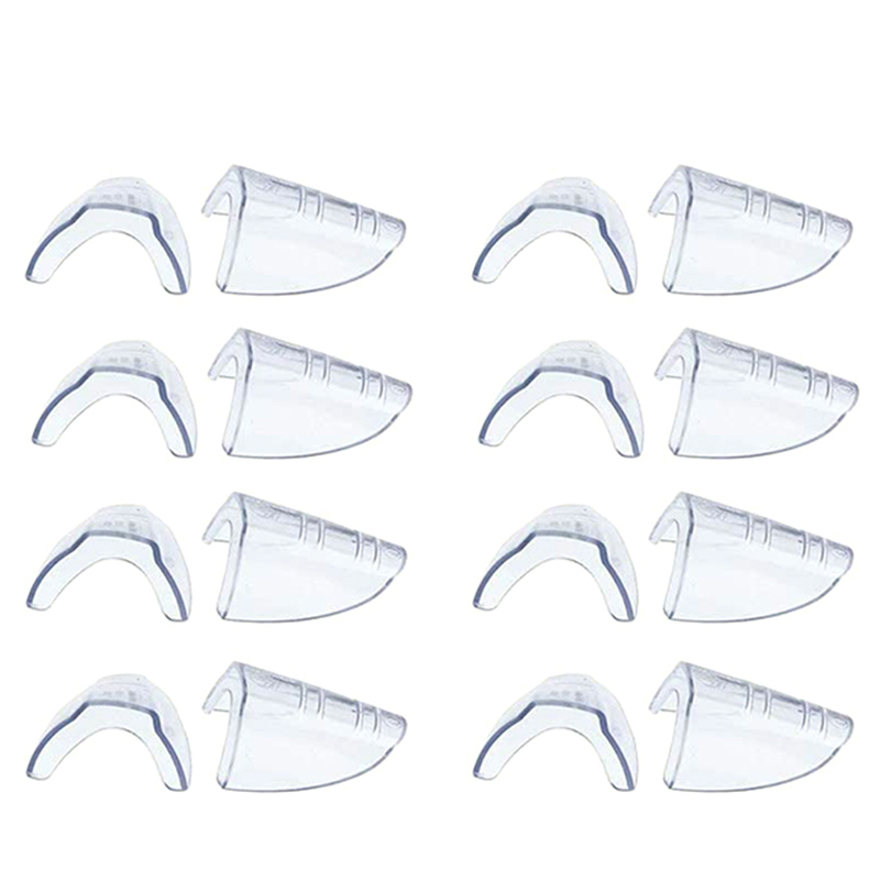 8 Pairs Safety Eye Glasses Side, Slip On Clear Side Shield For Safety Glasses- Fits Most Eyeglasses(M-L)