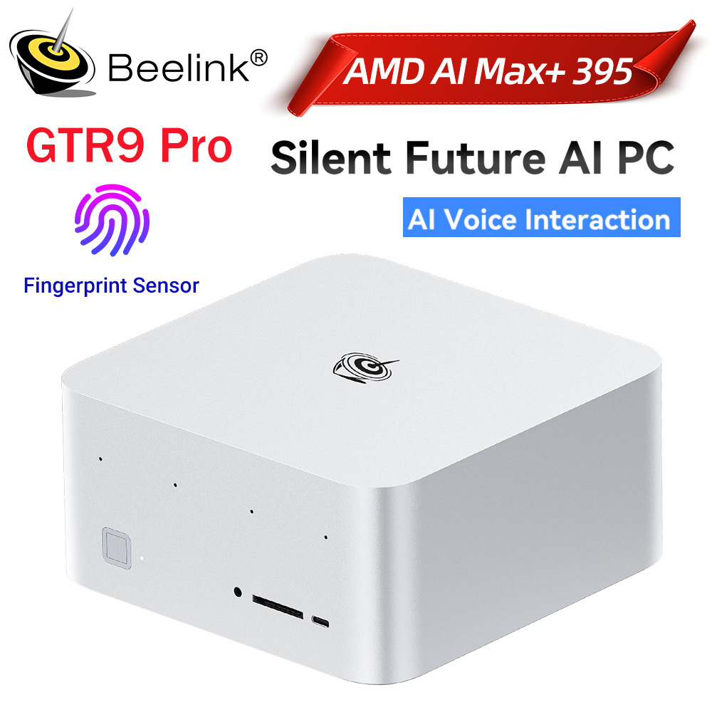 Beelink GTR9 Pro Ryzen AI Max+ 395 Мощный ПК AI 128G LPDDR5 2T SSD Windows 11 8K 60 Гц Wi-Fi7 BT5.4 Мини-игровой ПК Компьютер SER9