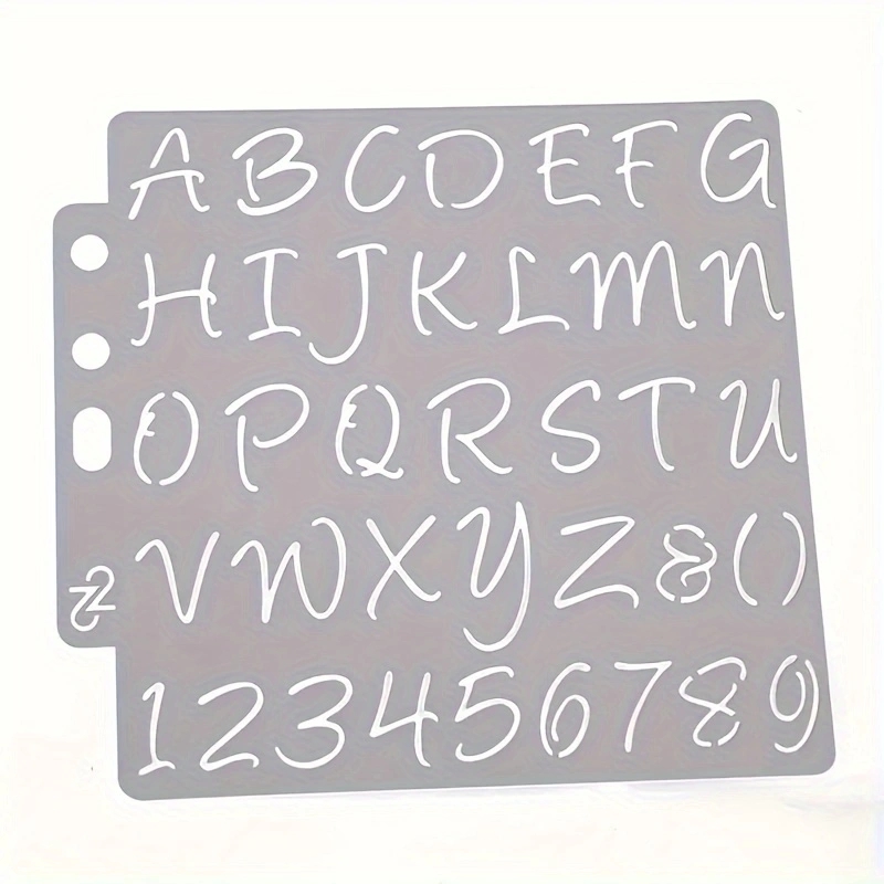Plantillas de letras del alfabeto para manualidades, plantilla de pintura, álbum de recortes, estampado en relieve, tarjeta de álbum, tarjetas de papel decorativas en relieve