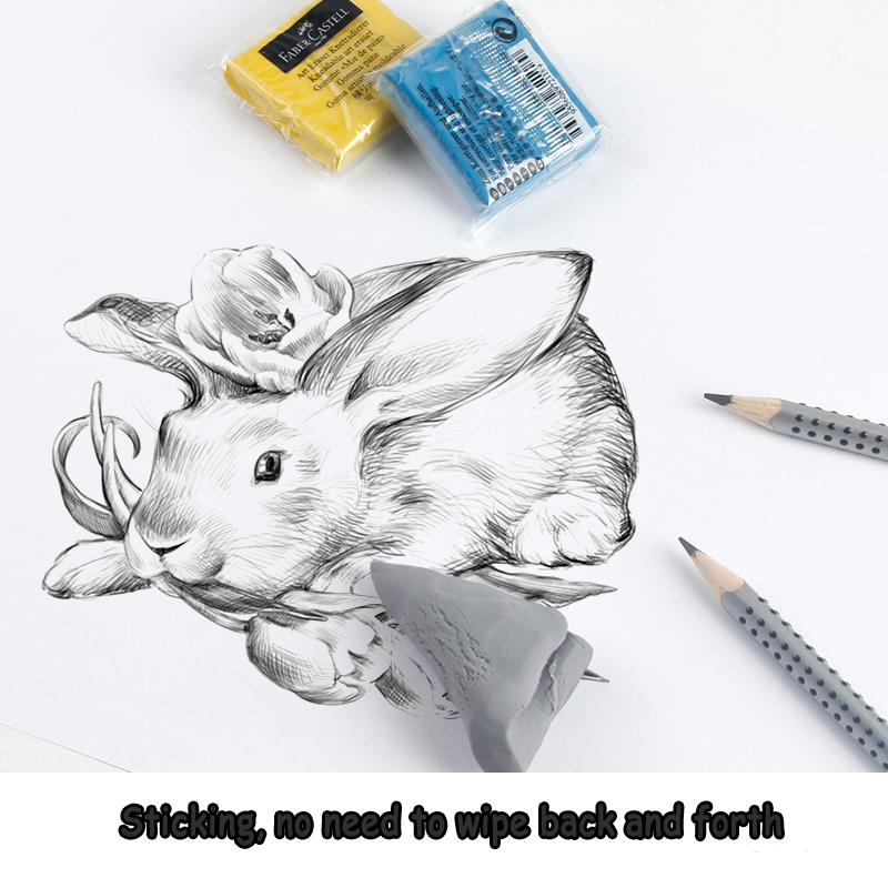 Faber - Castell Premium Soft Kneadable Eraser เหมาะสําหรับจิตรกรรมศิลปะ การออกแบบ และสถานะดินน้ํามัน - เครื่องมือร่างพลาสติกพิเศษ