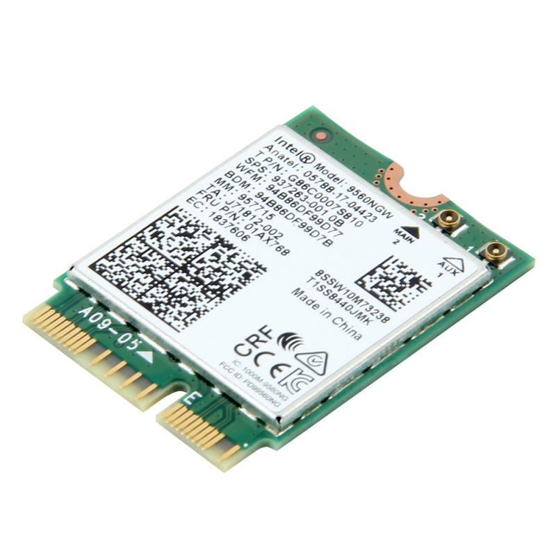 Intel 9560 2 Băng Tần 2.4G/5GHz Không Dây Đầu Nhận Bluetooth 5.0 802.11ac M.2 Cnvi Intel 9560ngw Wi-Fi anten Wifi