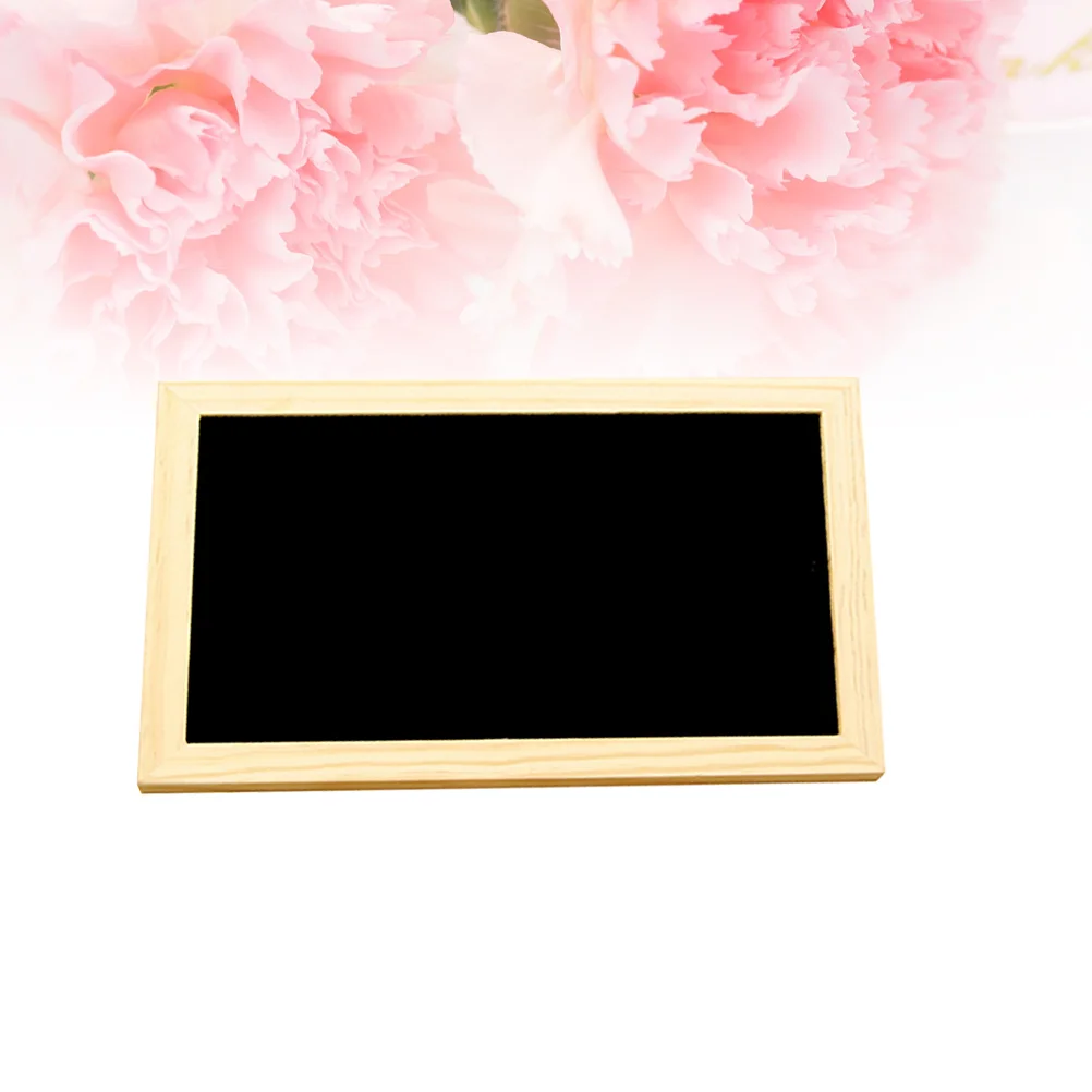 30X20Cm Double Sided Erasable Reusable Writing Board Message Chalkboard Sign Wall Decor Hanging Display Board With Rope Density